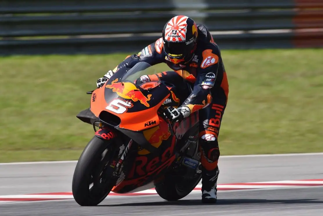 Foto ini menunjukkan betapa frustasinya Johan Zarco di KTM