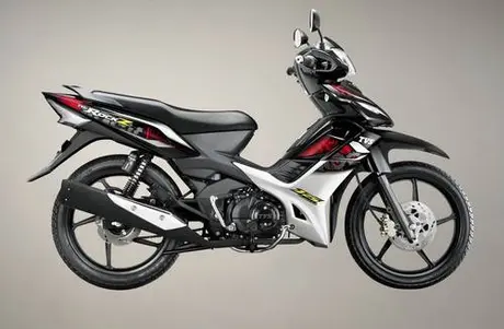 3_New TVS RockZ DD 125__The Best Bebek 125 cc Otomotif Award 2012_Graffity White cc TVS RockZ kini hadir dengan Double Disc. Mantep tenan!…