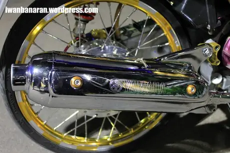 Modif telanjang Yamaha Mio. Sadis euy!…