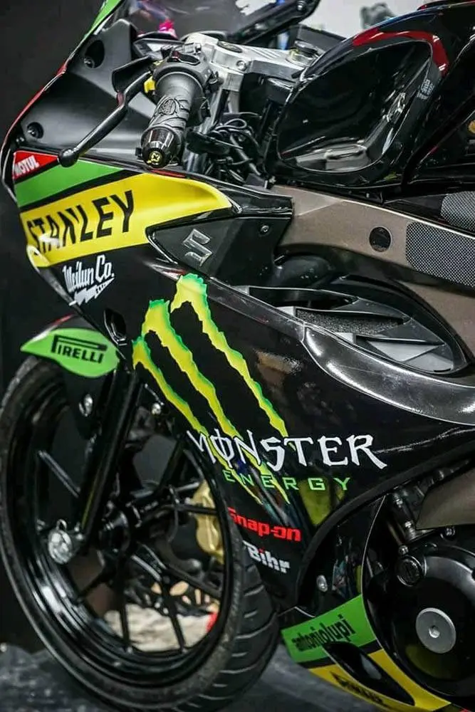 Suzuki GSX-R150 versi Monster Energy, asyem bengis cakkk