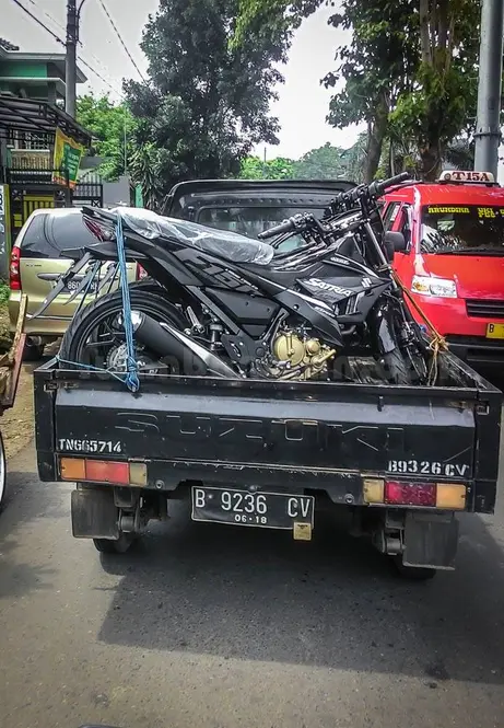 Suzuki Satria FU injeksi ternyata sudah distribusi secara serentak di Pulau Jawa