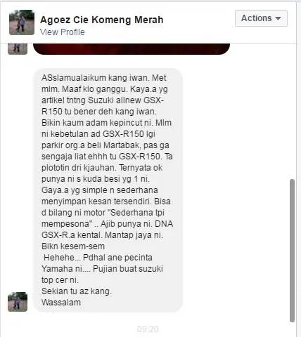 Pecinta Yamaha-pun kesengsem sama Suzuki GSX-R150……byuhh