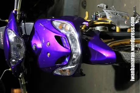 Modif telanjang Yamaha Mio. Sadis euy!…