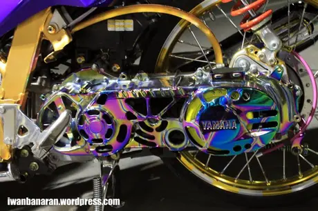 Modif telanjang Yamaha Mio. Sadis euy!…