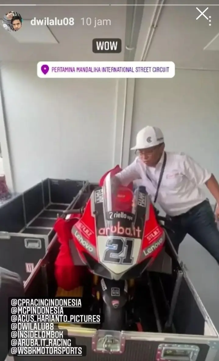 Kontroversi unboxing Ducati WSBK Mandalika, sudah…stop hujat pelaku