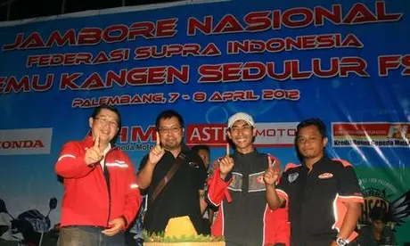 500 Bikers Ramaikan Jambore Nasional Honda Supra Ke-8 di Palembang