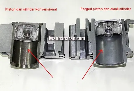 Forged Piston vs konvensional