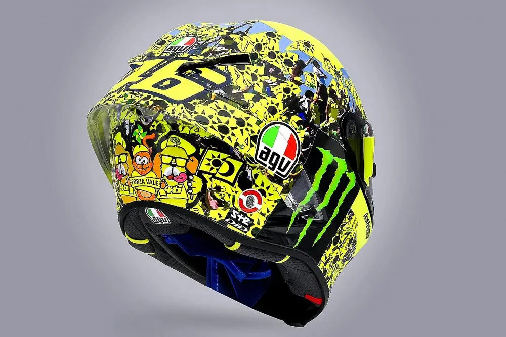 Ditaksir seharga 2 Milyar, helm Misano-Valentino Rossi dimasukkan ke Brankas Bank