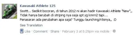 Rumor… — engine Kawasaki Athlete upgrade kubikasi??… —
