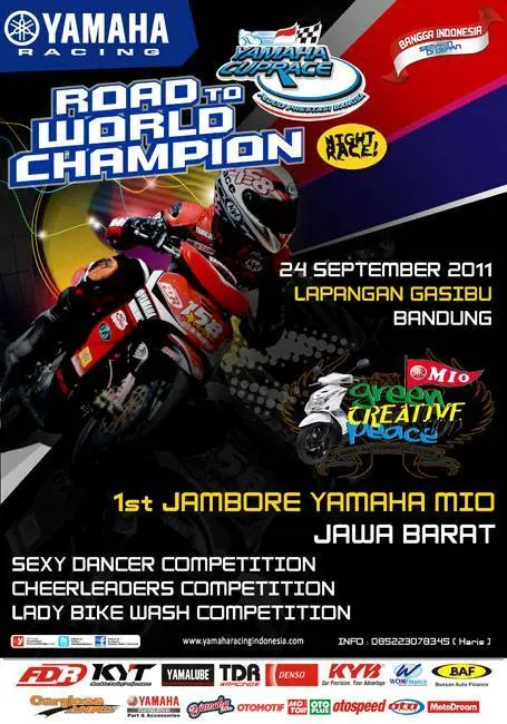 Yamaha memprakarsai balapan malam. Wah…keren juga nih