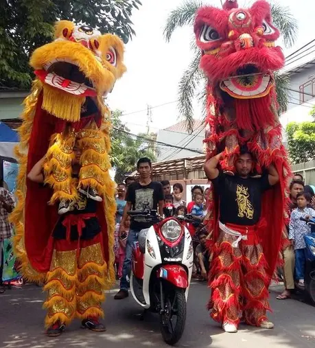 Atraksi Barongsai di Hari Raya Imlek 2016 bersama Yamaha