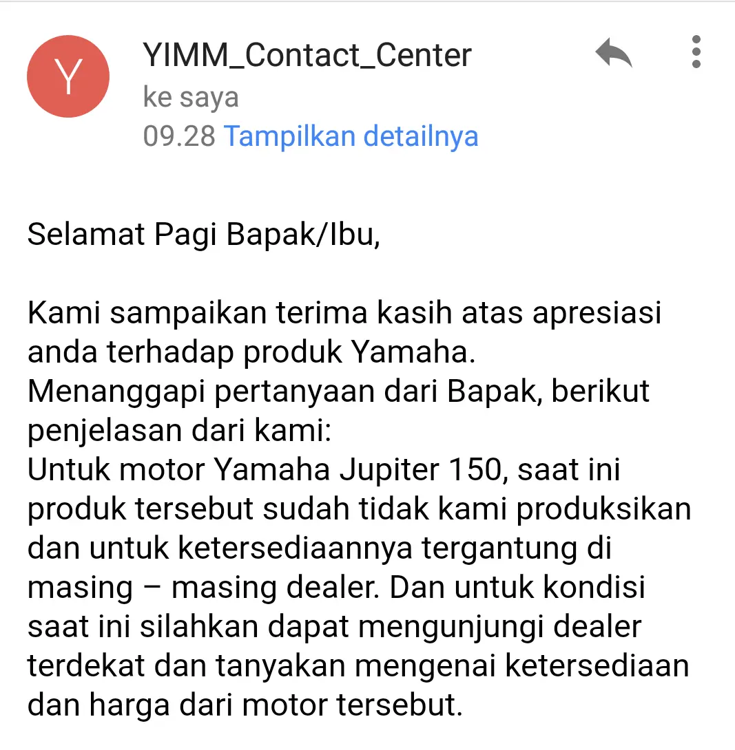 Breaking news, Yamaha resmi stop produksi Jupiter MX 150