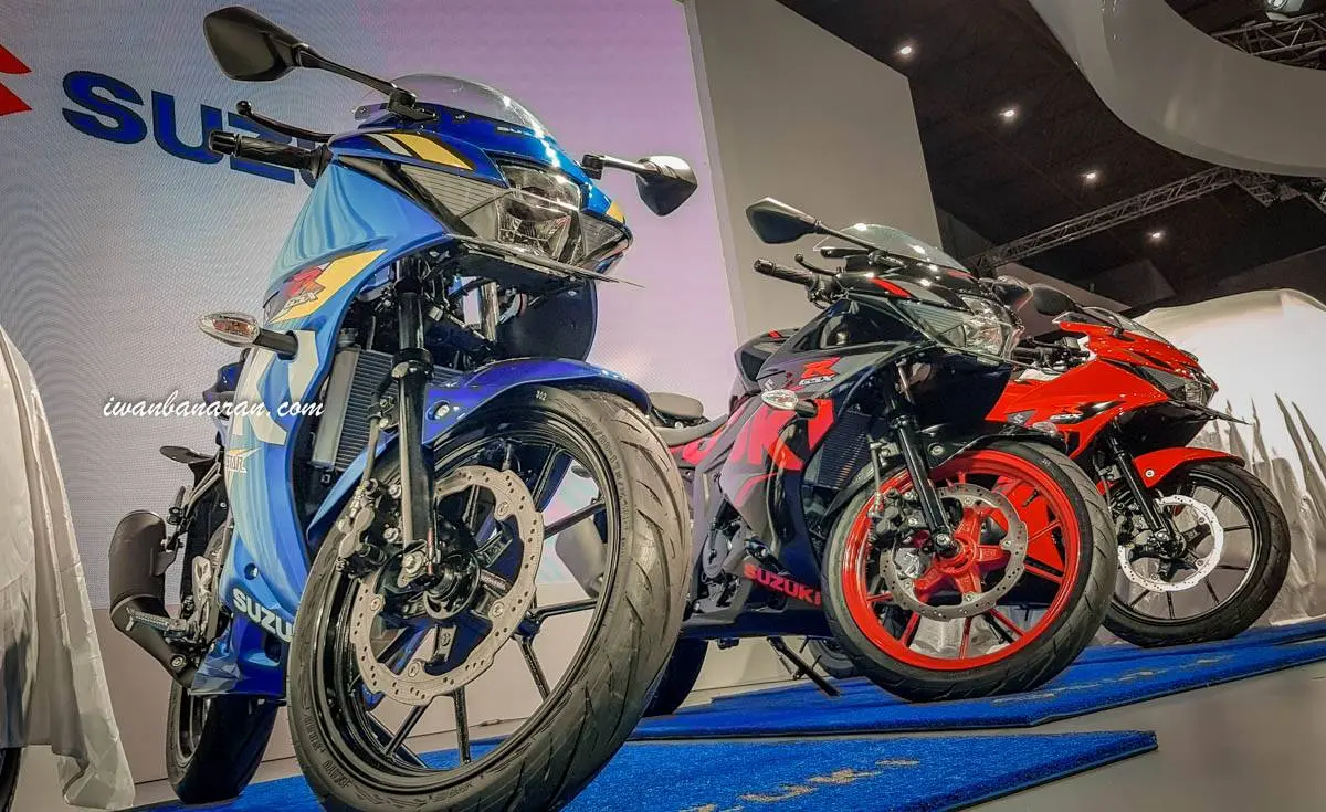 Mega gallery Suzuki new GSX-R150 warna 2018, warna putih hilang