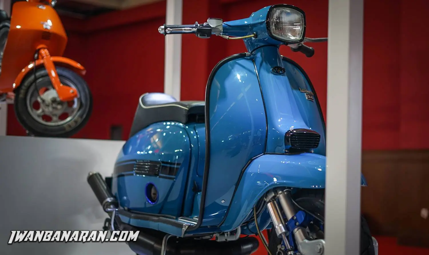 Pict Gallery : Terpesona merahnya Lambretta, finishing detilnya juozz