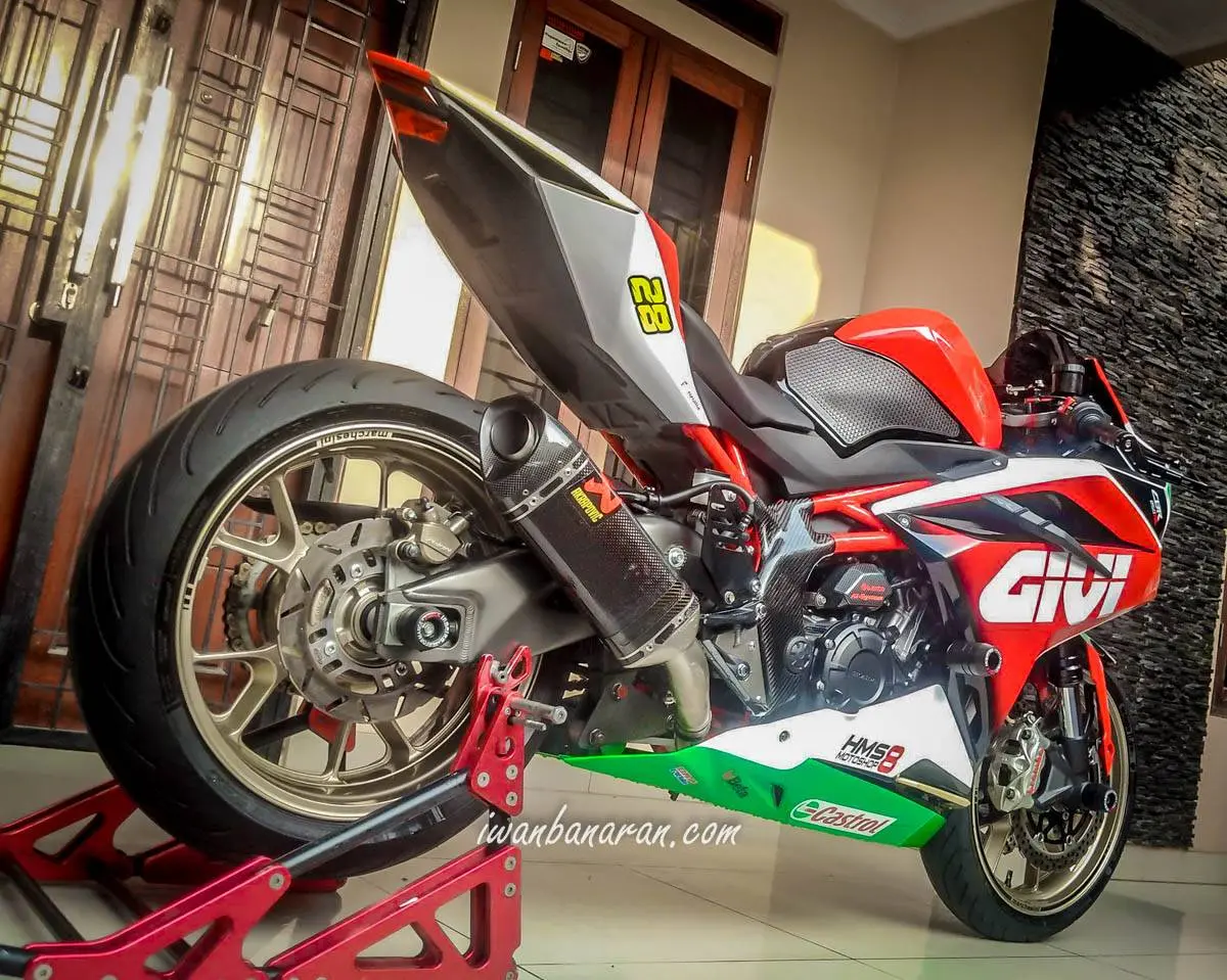 Modifikasi Honda CBR250RR LCR Honda Motogp, swing arm CBR1000RR. Galak !!