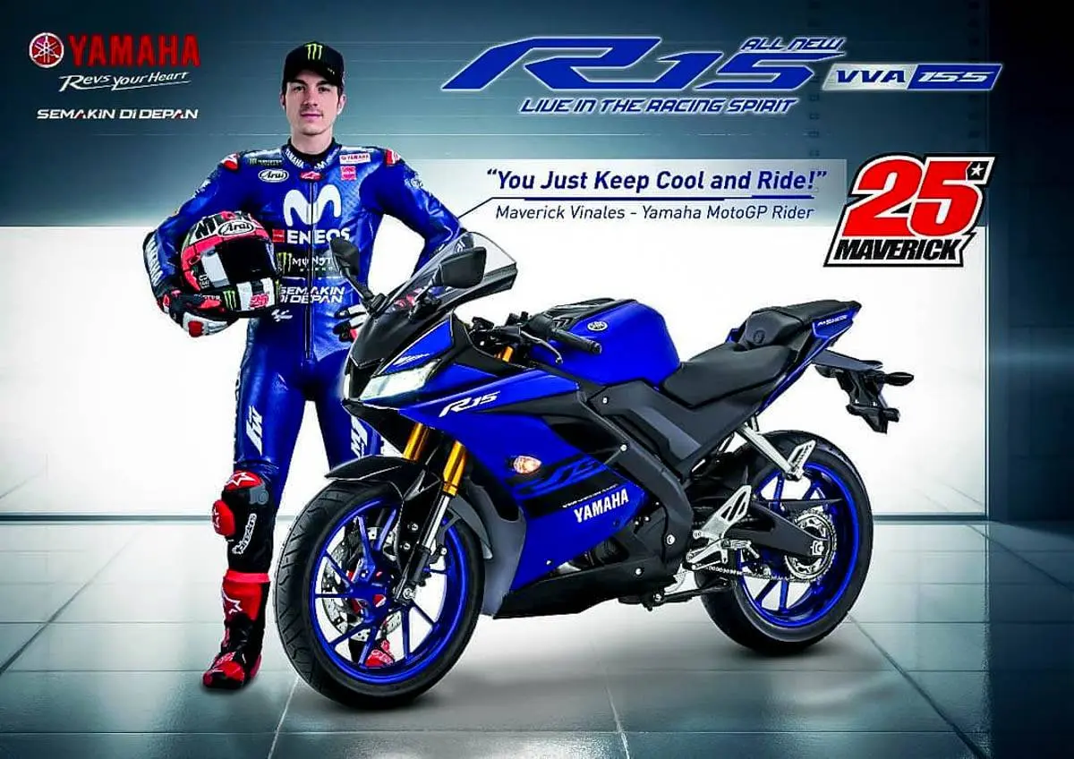 Yamaha resmi rilis new R15 2018 dengan USD warna gold, berikut foto detilnya