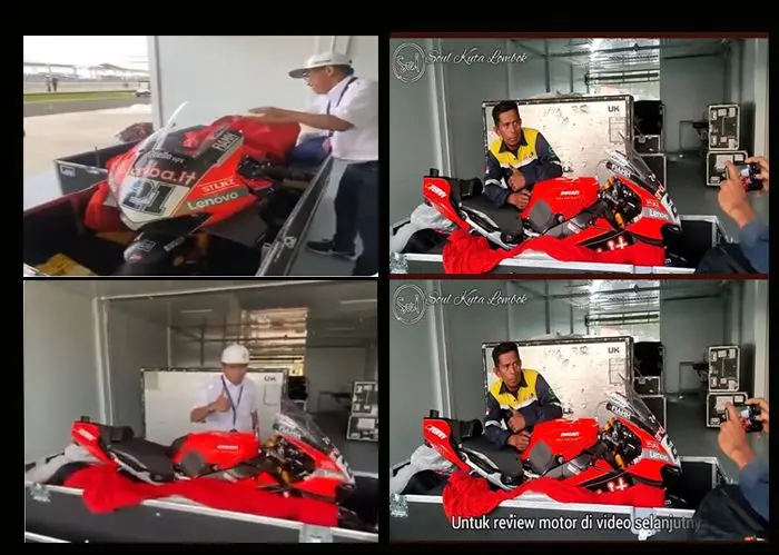 Kontroversi unboxing Ducati WSBK Mandalika, sudah…stop hujat pelaku