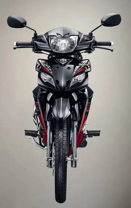 6_New TVS RockZ DD 125__The Best Bebek 125 cc Otomotif Award 2012_Graffity Red cc TVS RockZ kini hadir dengan Double Disc. Mantep tenan!…