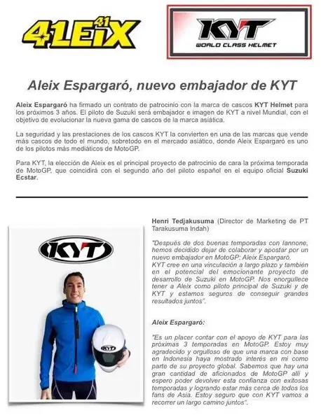 Aleix Espargaro tinggalkan Shark ganti KYT tahun 2016