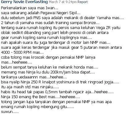 Megy2 Lho suara mesin new Megapro koq bengung — ????