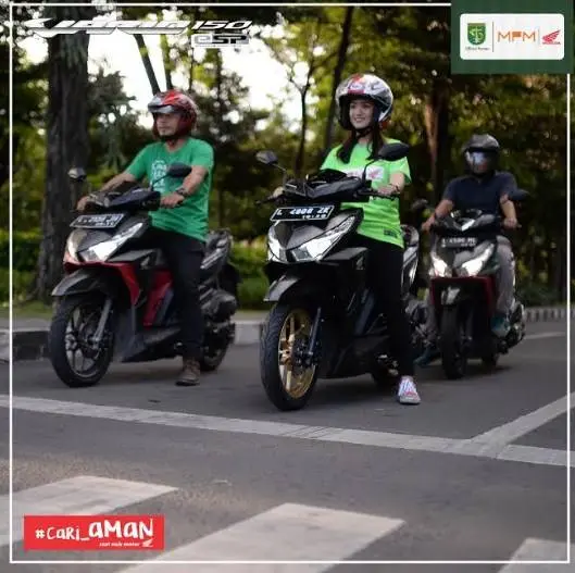 PT MPM Honda terus genjot kampanye keselamatan berkendara….supporter bonek disasar