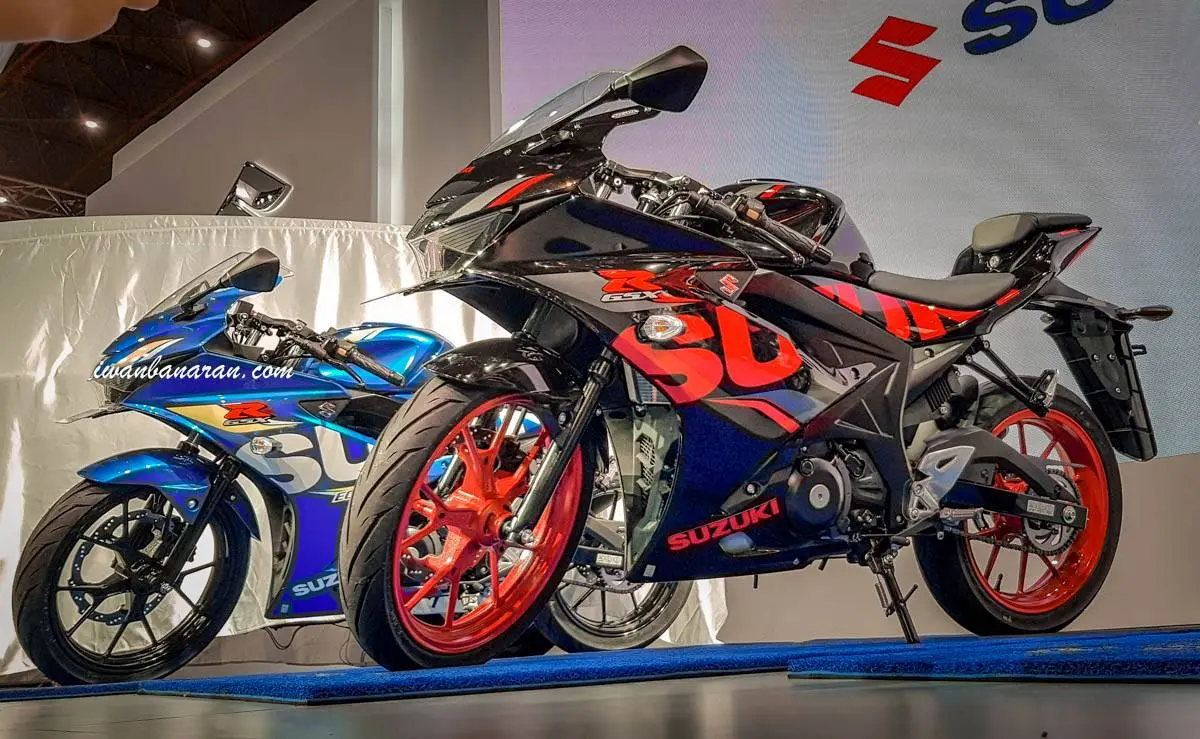 Mega gallery Suzuki new GSX-R150 warna 2018, warna putih hilang