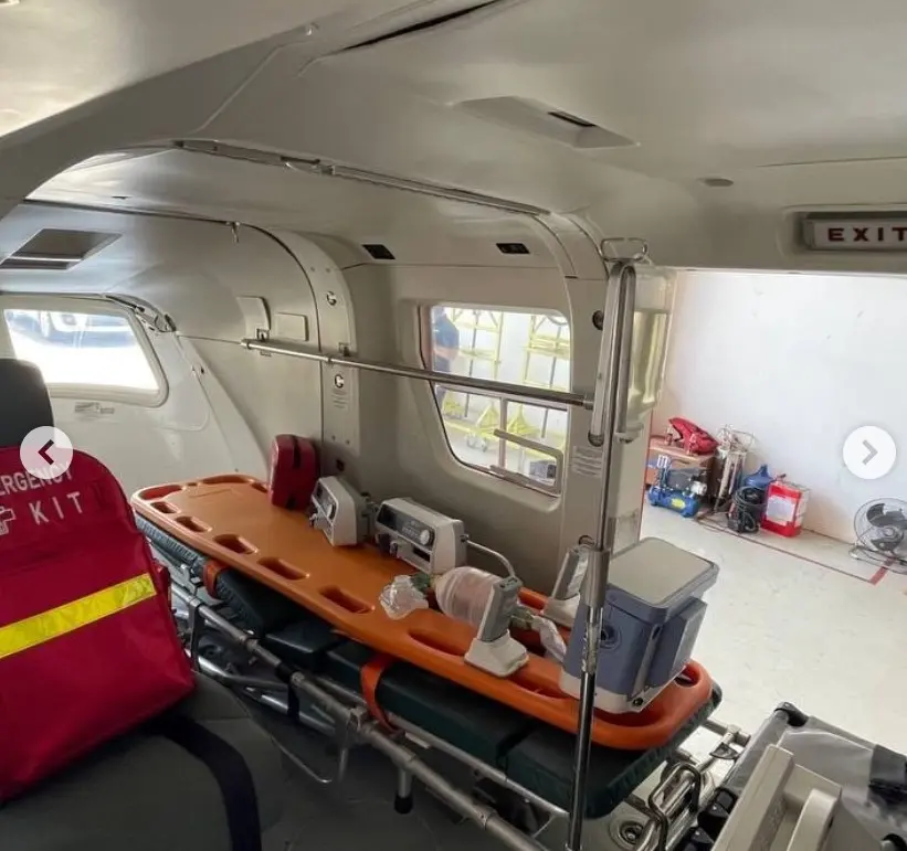 Inilah helikopter medical sirkuit Mandalika, wahh buatan Kawasaki cak