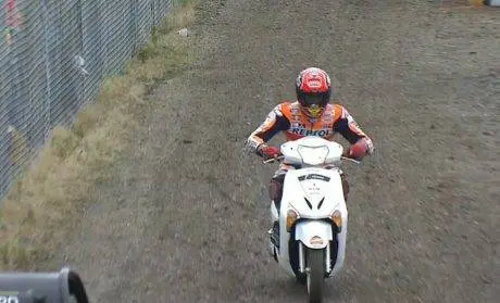 "Marc crash kualifikasi Assen...."